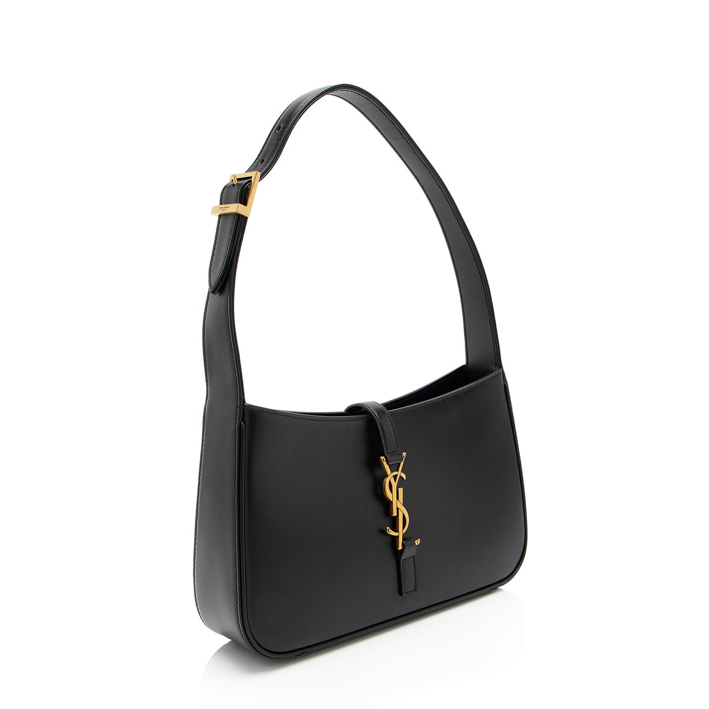 Saint Laurent Smooth Calfskin Monogram Le 5 A 7 Hobo (SHF-umK9NY)