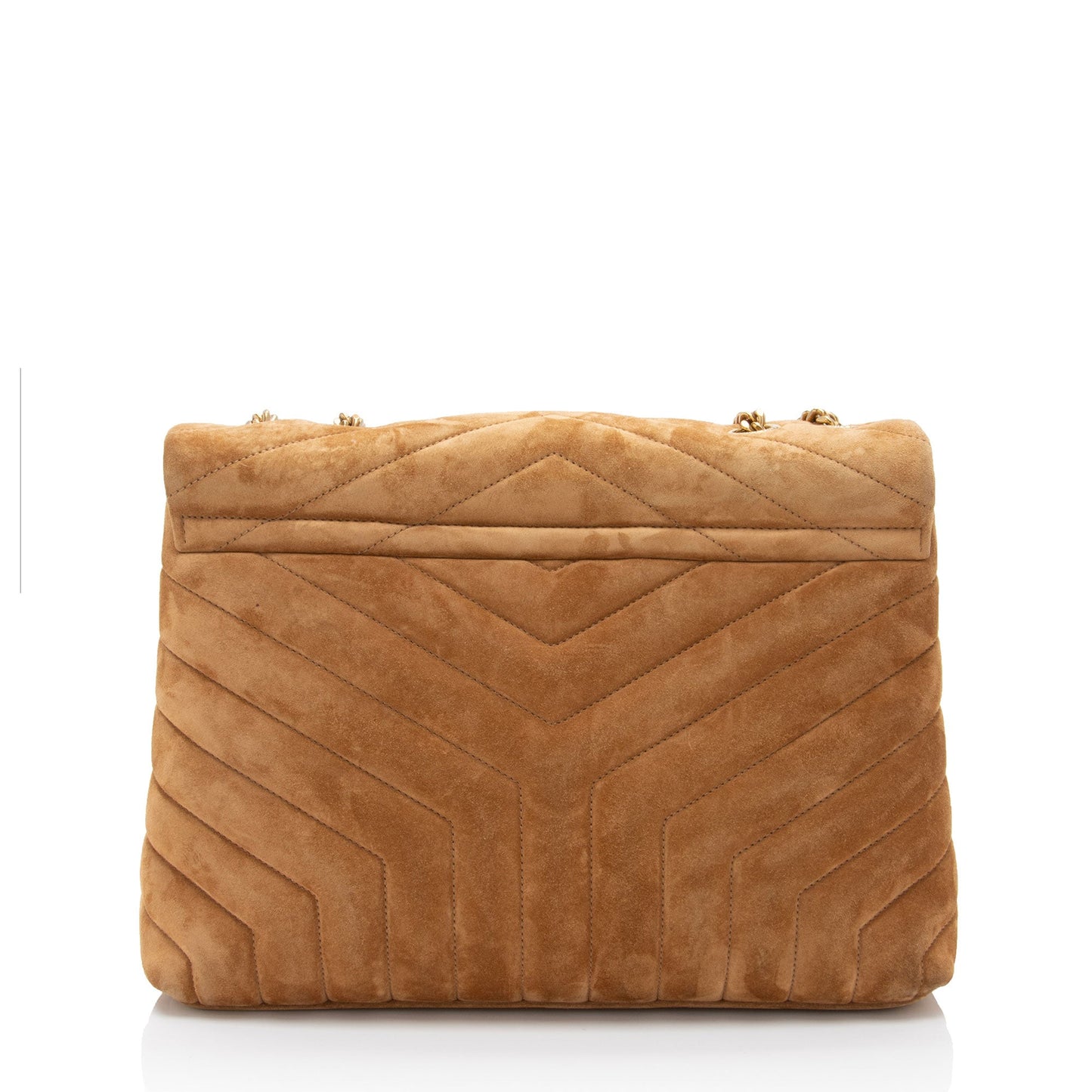 Saint Laurent Suede Monogram LouLou Chain Medium Shoulder Bag (SHF-Fe7rx7)