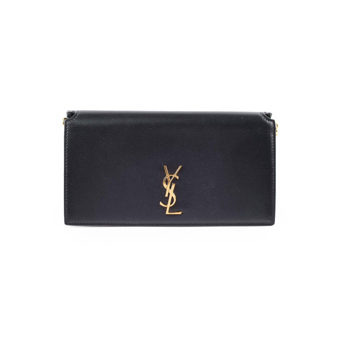 Saint Laurent Mini Phone Case On Chain Black