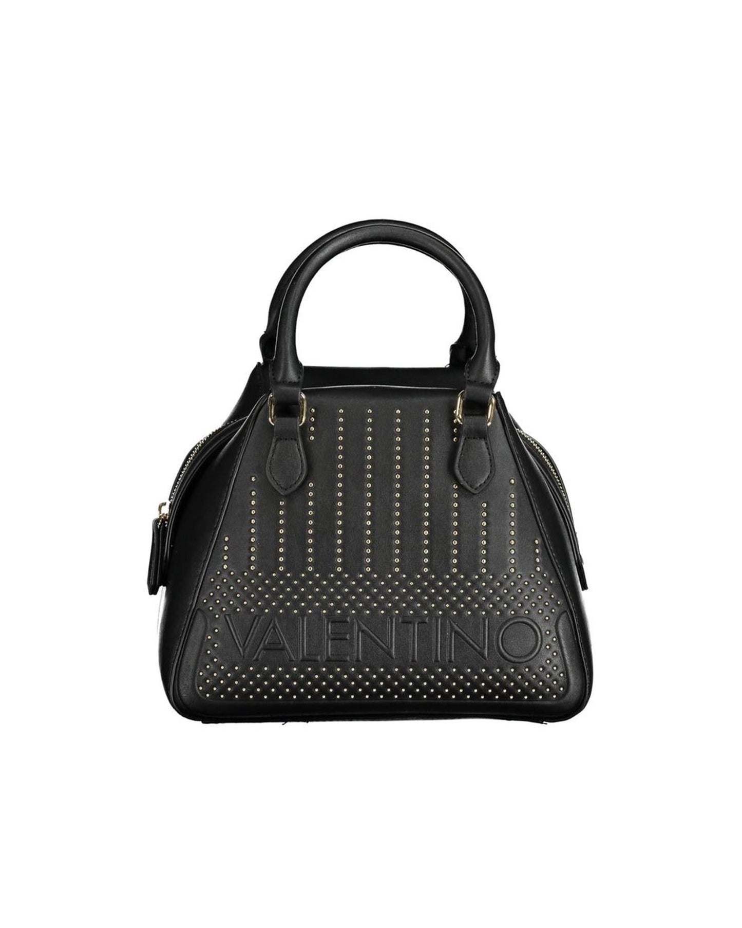 Valentino Bags Womens Studded Satchel Handbag Black ONE SIZE Black