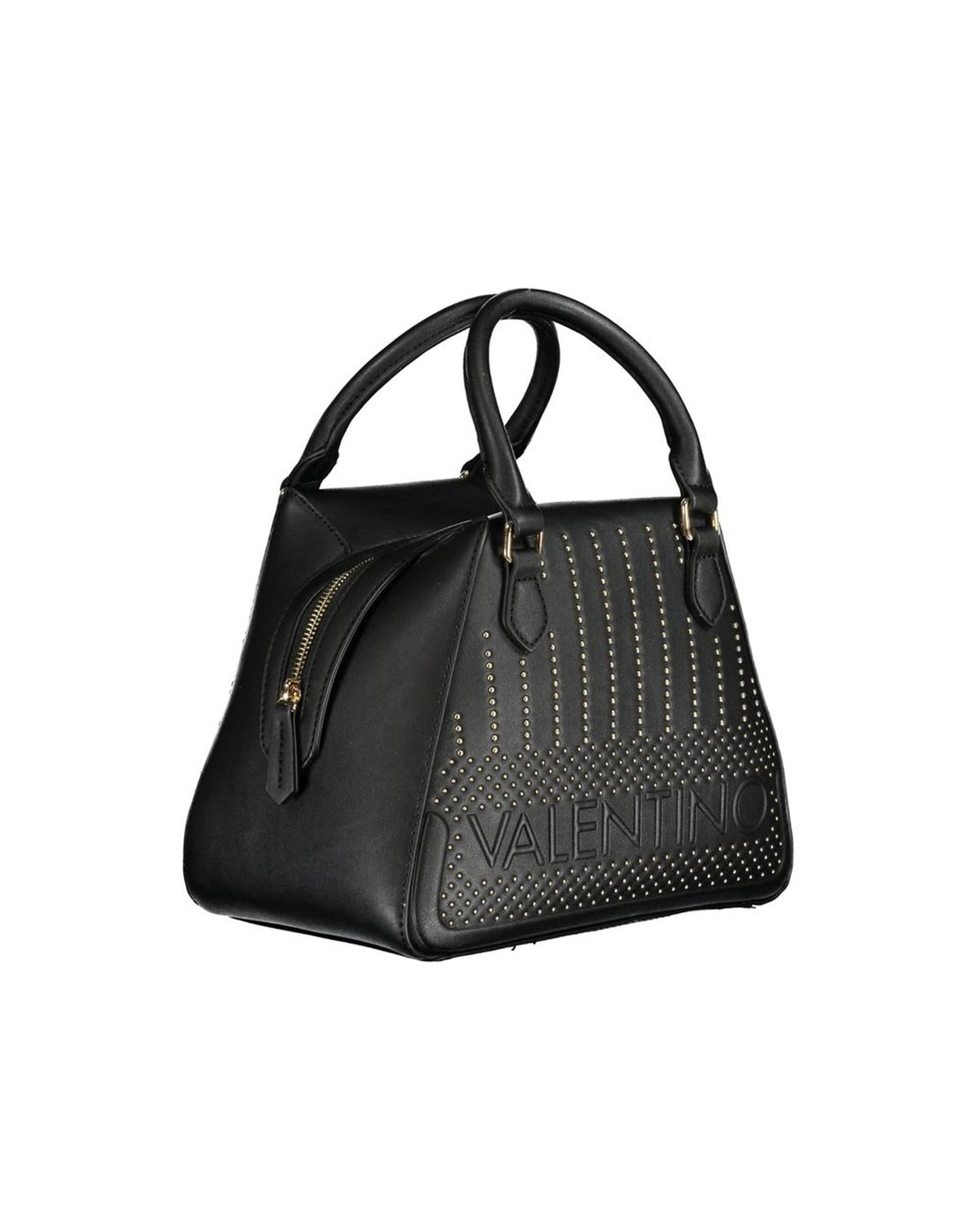 Valentino Bags Womens Studded Satchel Handbag Black