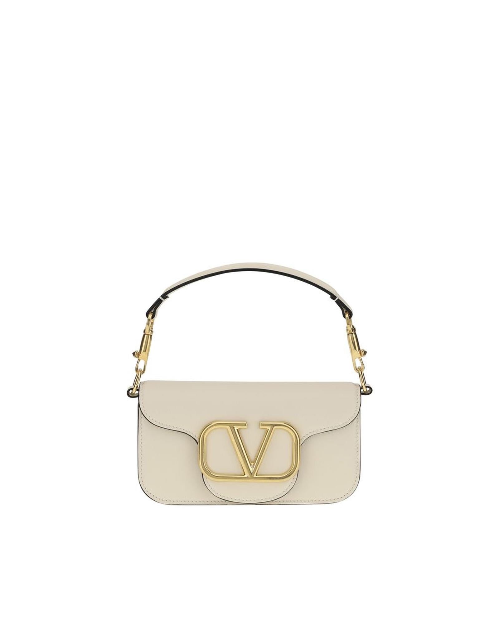 Valentino Garavani Roman Stud Shoulder Bag Women Cream ONE SIZE Cream