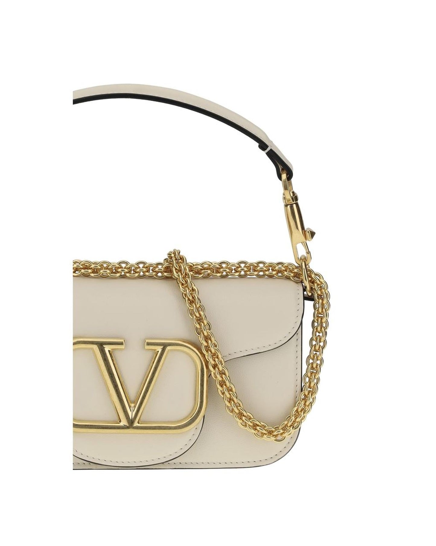 Valentino Garavani Roman Stud Shoulder Bag Women Cream