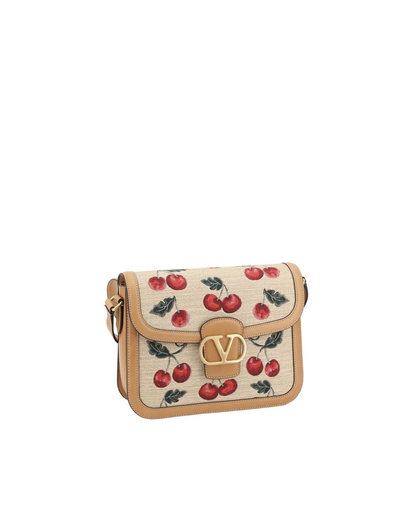 Valentino Garavani Roman Stud Cherry Print Shoulder Bag Women Multicolor