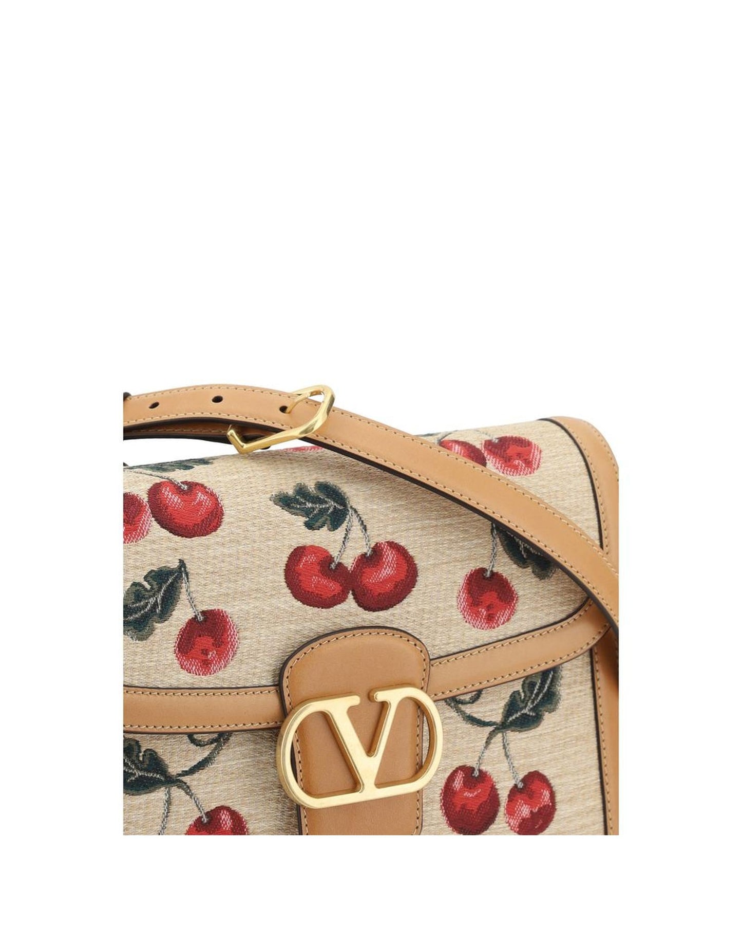 Valentino Garavani Roman Stud Cherry Print Shoulder Bag Women Multicolor