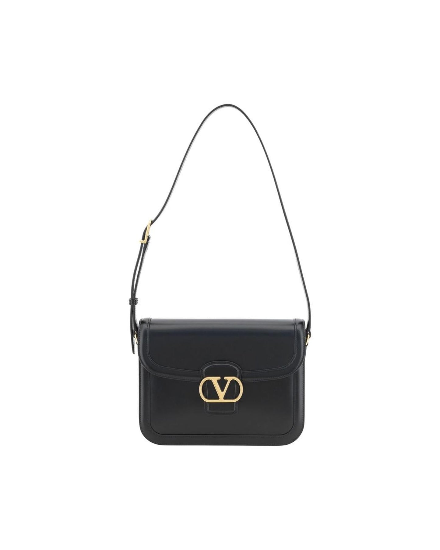 Valentino Garavani Roman Stud Shoulder Bag Women Black ONE SIZE Black