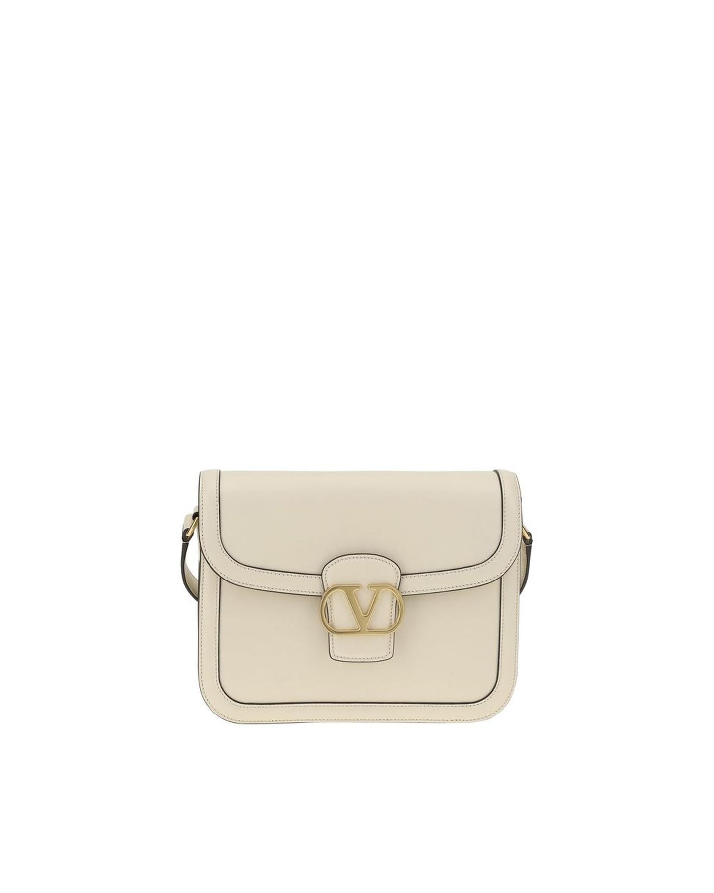 Valentino Garavani Roman Stud Shoulder Bag Women Cream ONE SIZE Cream