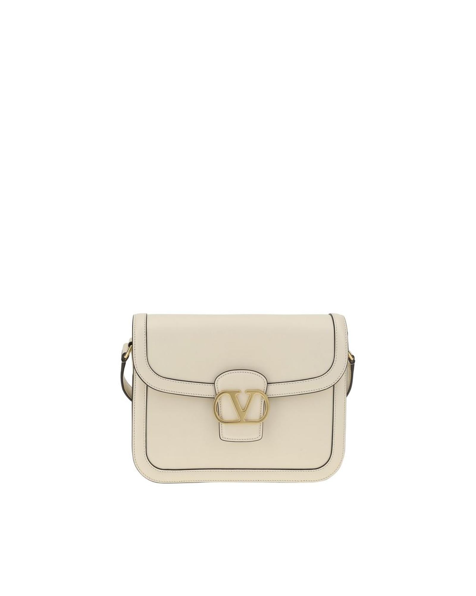 Valentino Garavani Roman Stud Shoulder Bag Women Cream ONE SIZE Cream