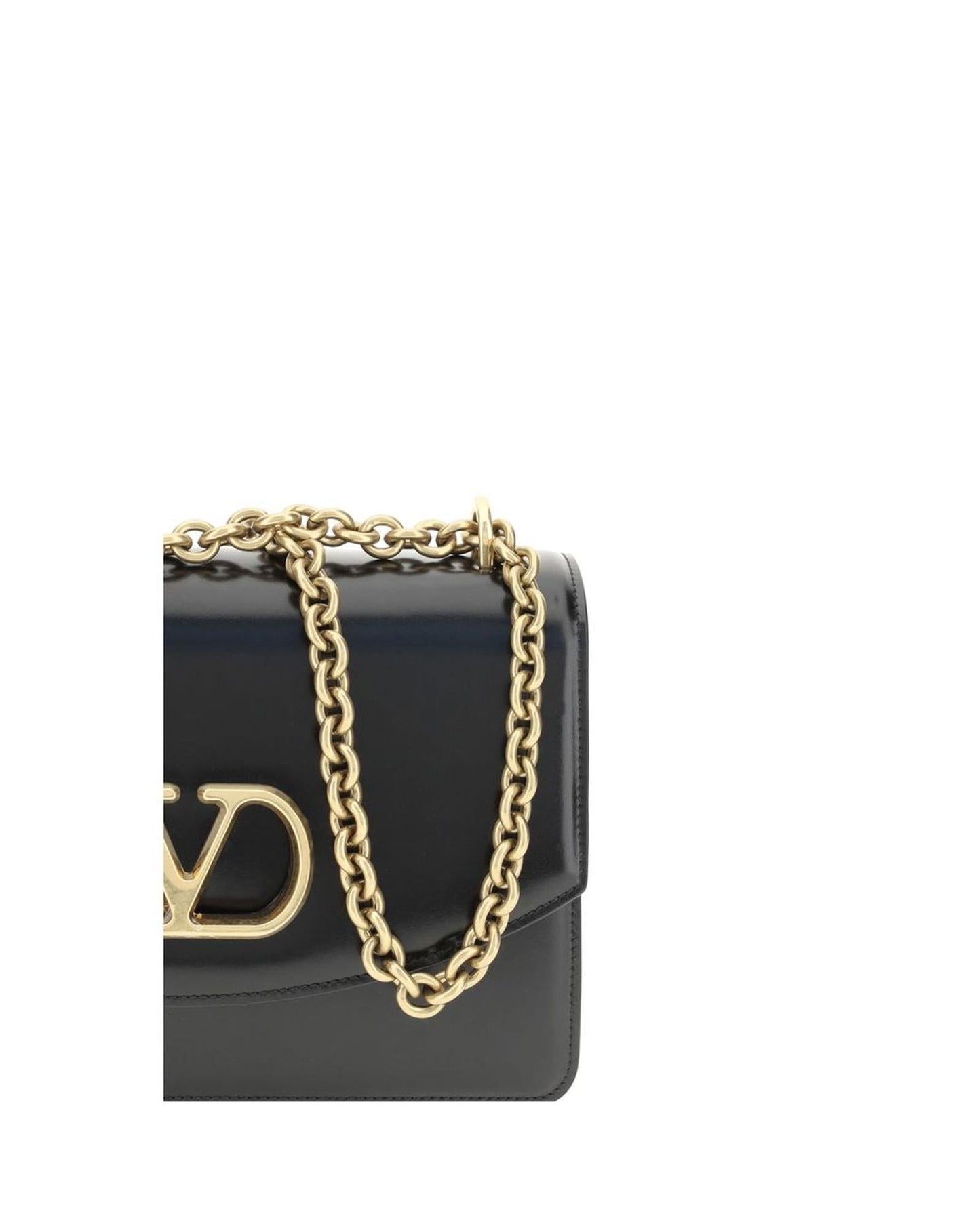 Valentino Garavani Roman Stud Shoulder Bag Chain Strap Women Red