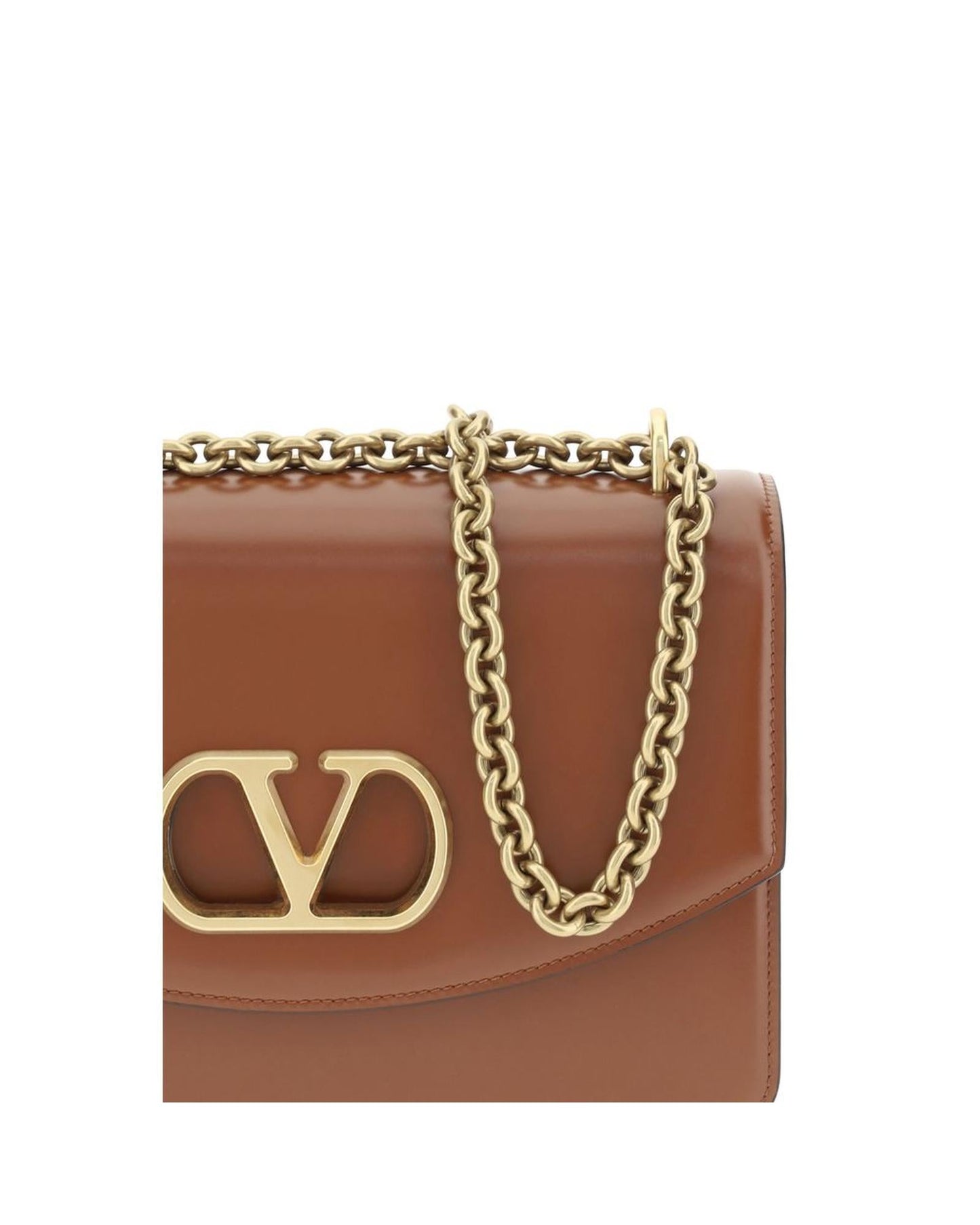 Valentino Garavani Roman Stud Shoulder Bag Women Brown