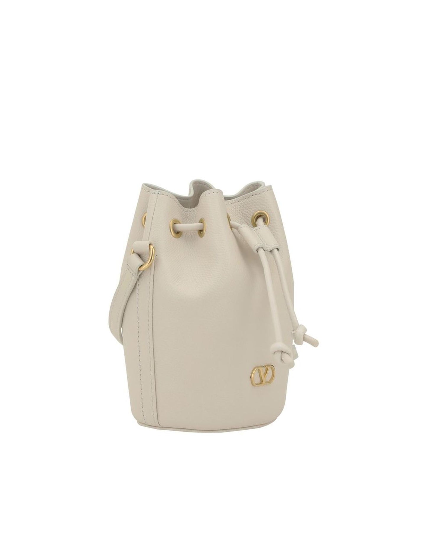 Valentino Garavani Roman Stud Mini Bucket Bag Women Cream Wallets & Pouches