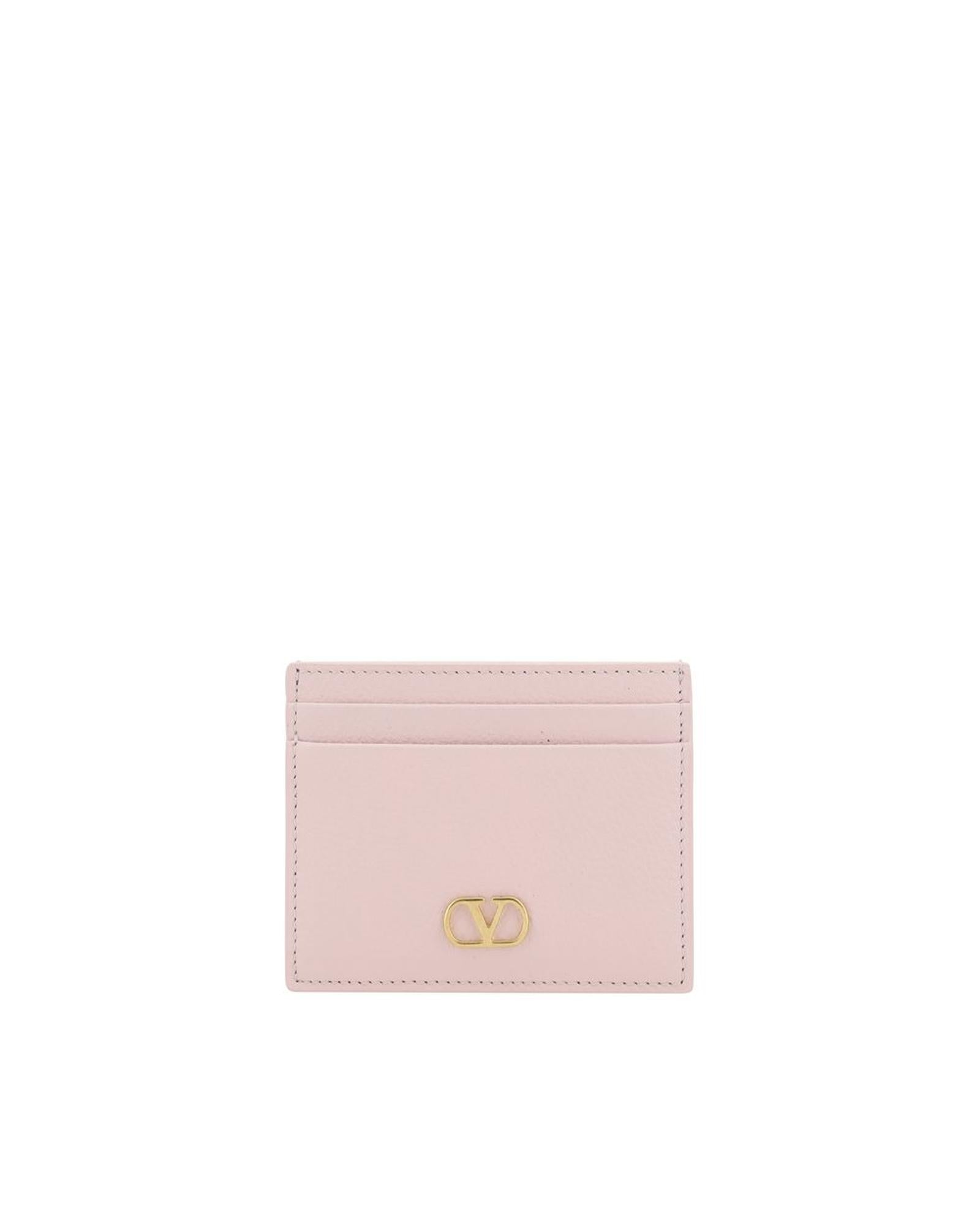 Valentino Garavani Rockstud Card Holder Leather Wallet Women Multicolor Wallets & Pouches ONE SIZE Multicolor