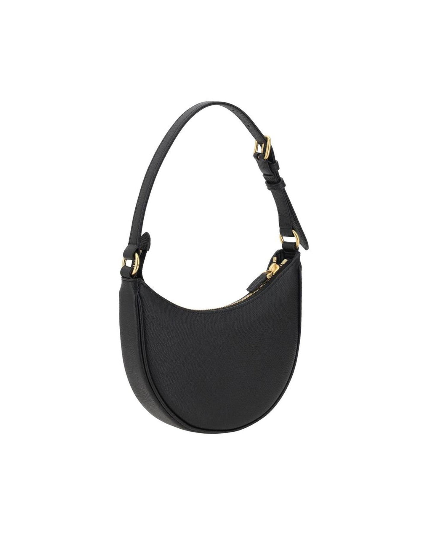 Valentino Garavani Mini Hobo Shoulder Bag with VLogo and Adjustable Strap Women Black Wallets & Pouches