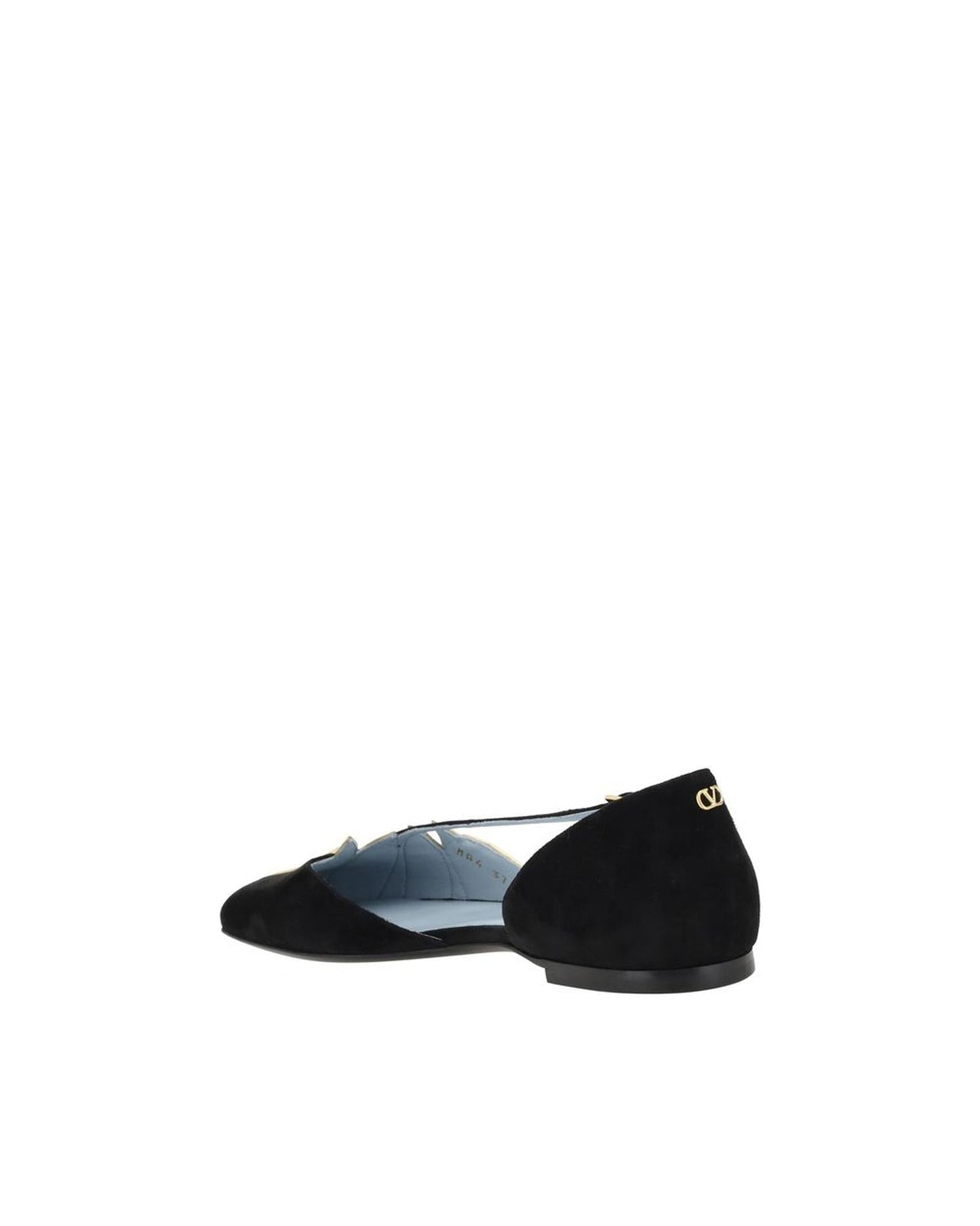 Valentino Garavani Cutout Ballerina Flats Pleated Detail Women Black