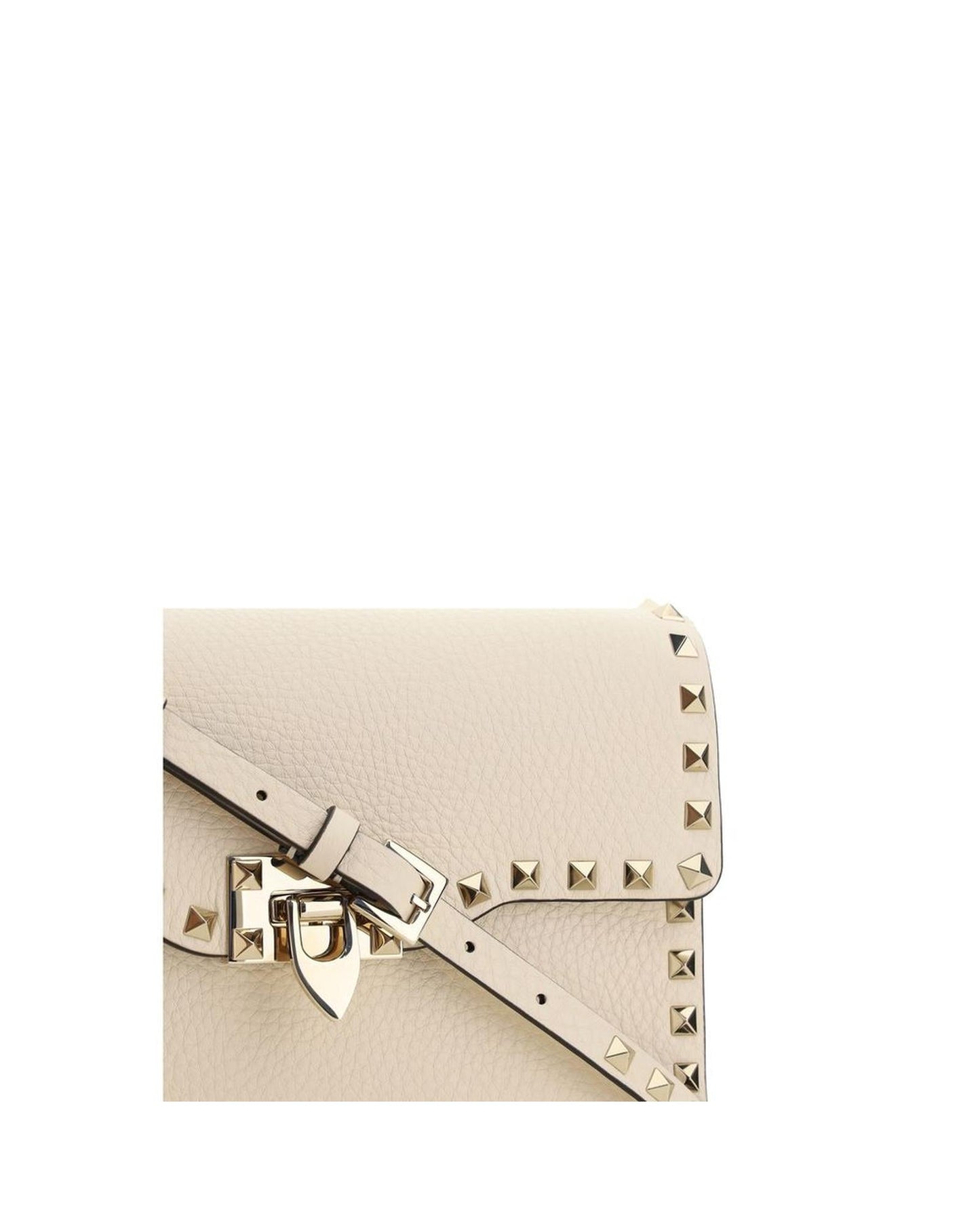 Valentino Garavani Rockstud Small Leather Shoulder Bag with Chain Strap