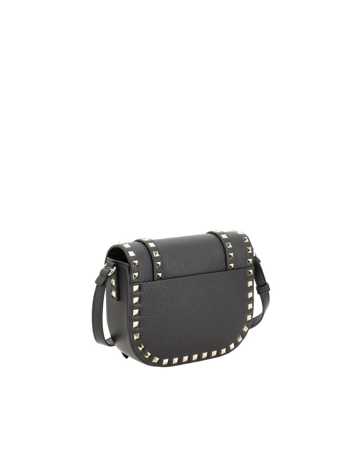 Valentino Garavani Leather Shoulder Bag with Rockstud Detailing Women Black