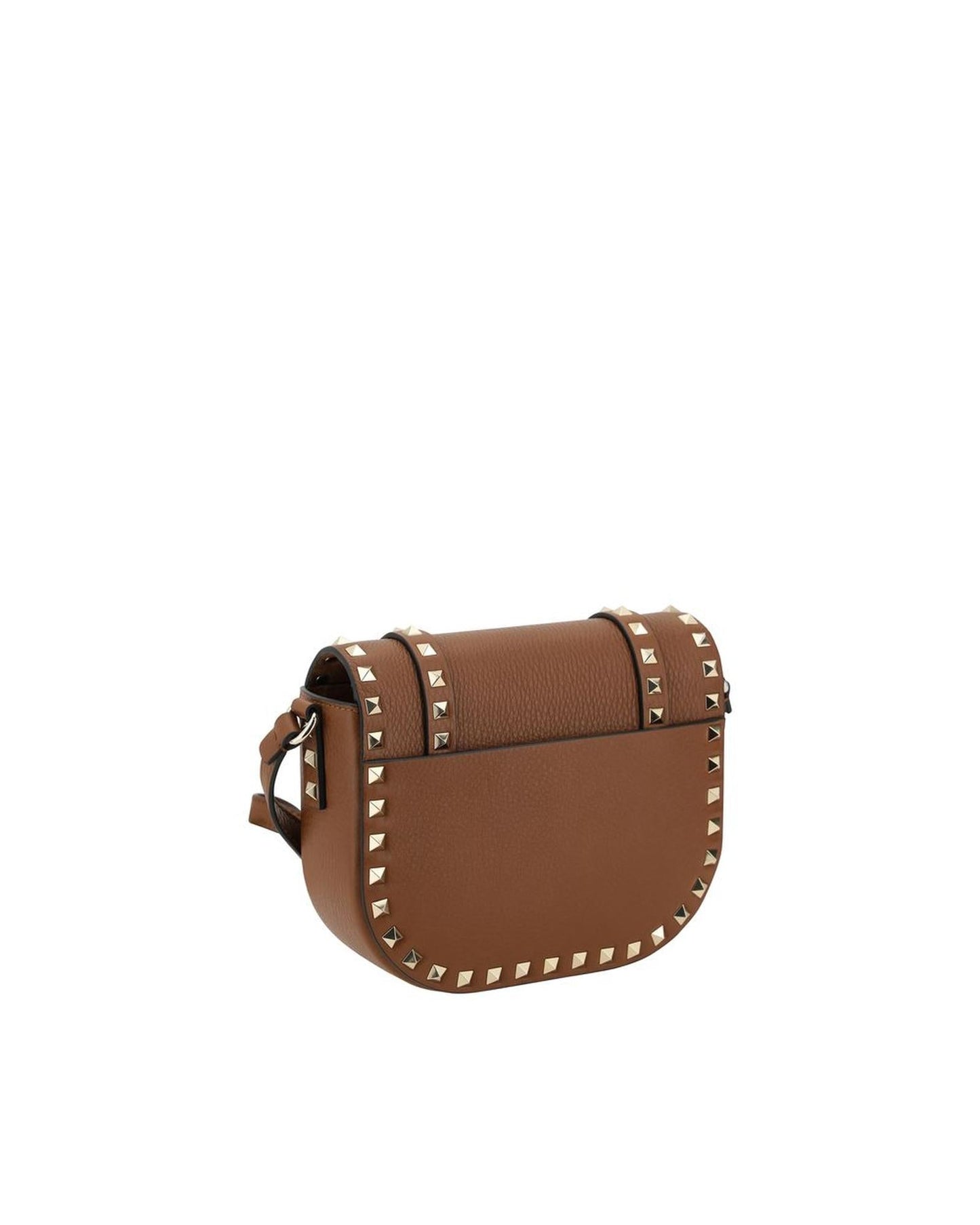 Valentino Garavani Rockstud Leather Shoulder Bag Women Brown