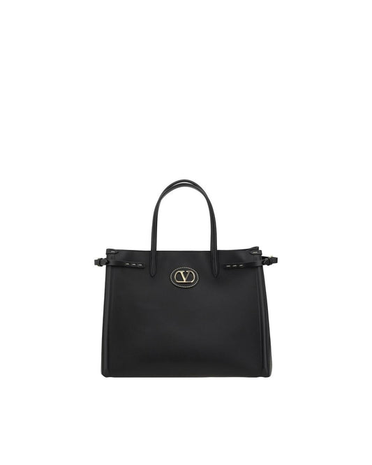 Valentino Garavani Roman Stud Tote Bag Small Women Black Shoulder Bags ONE SIZE Black