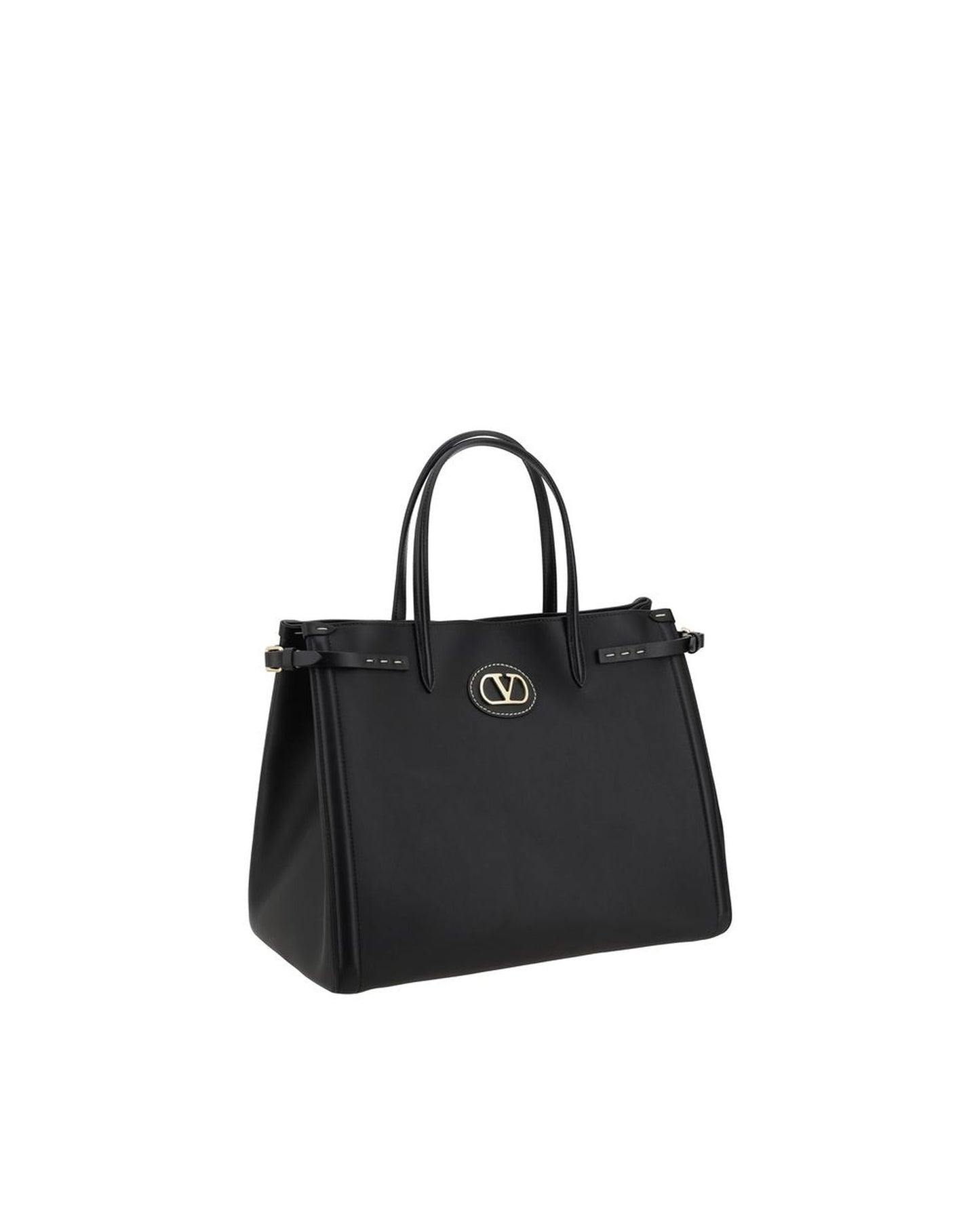 Valentino Garavani Roman Stud Tote Bag Small Women Black Shoulder Bags