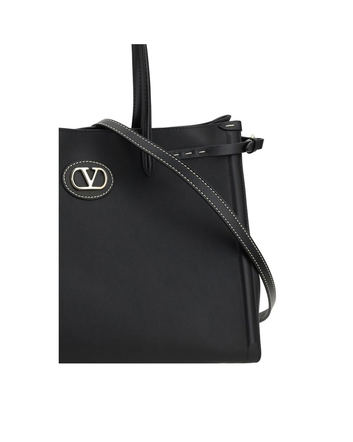 Valentino Garavani Roman Stud Tote Bag Small Women Black Shoulder Bags