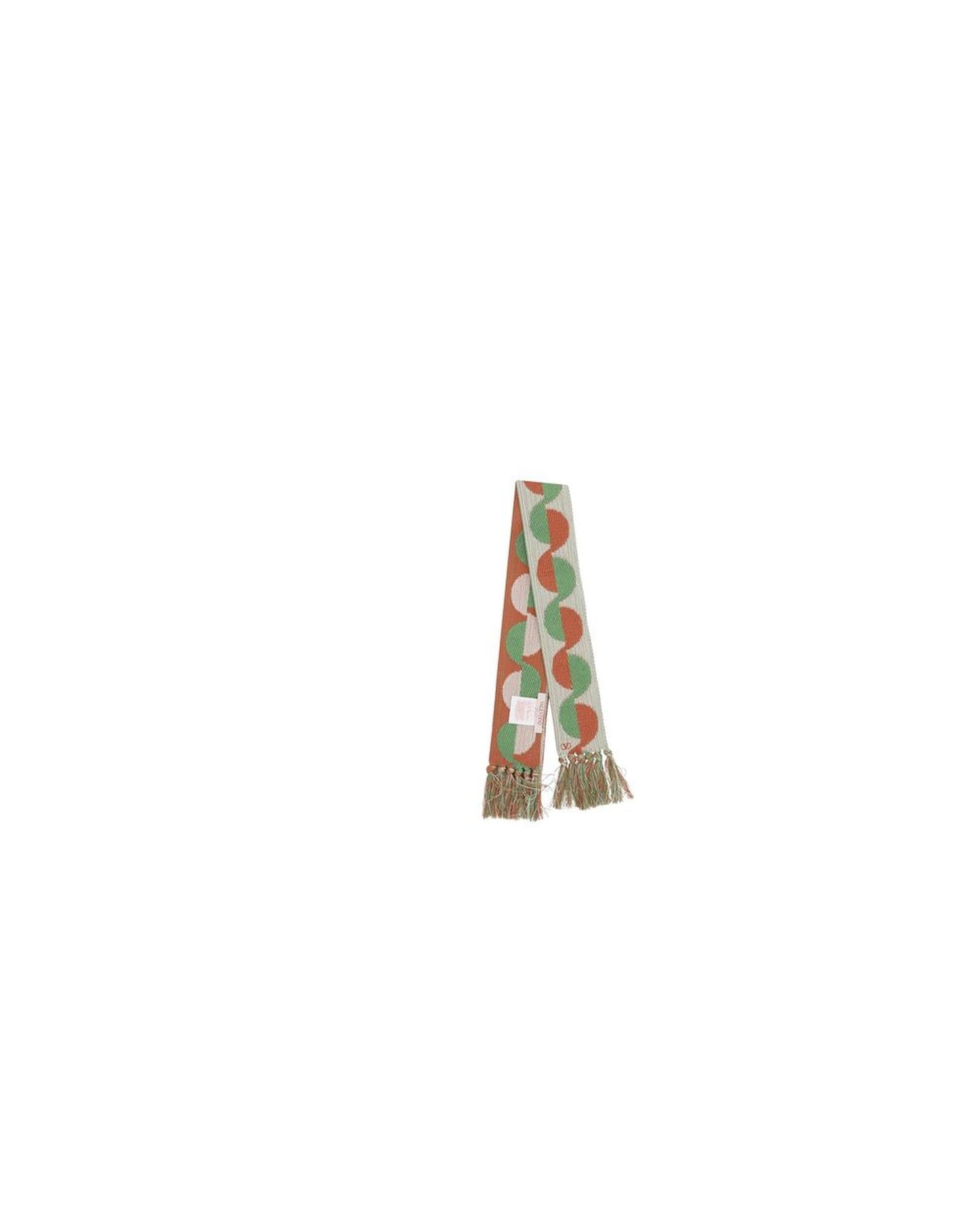 Valentino Garavani Geometric-pattern scarf beige green orange Women Multicolor Scarves & Shawls