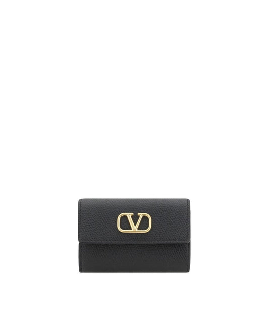 Valentino Garavani Rockstud Wallet Leather Wallet Women Black Wallets & Pouches ONE SIZE Black