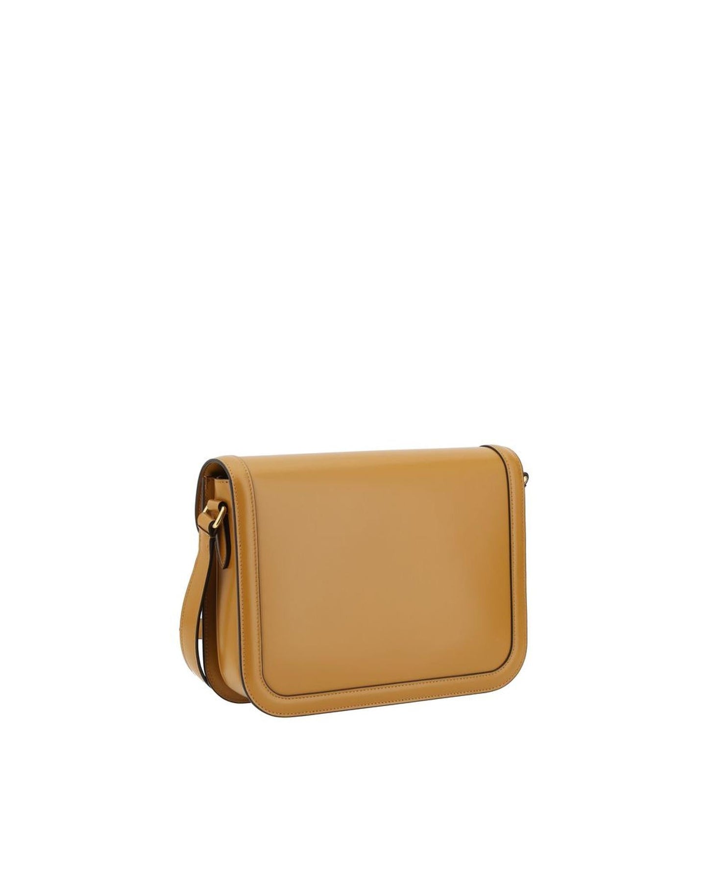 Valentino Garavani Roman Stud Shoulder Bag Mustard Yellow Men Brown