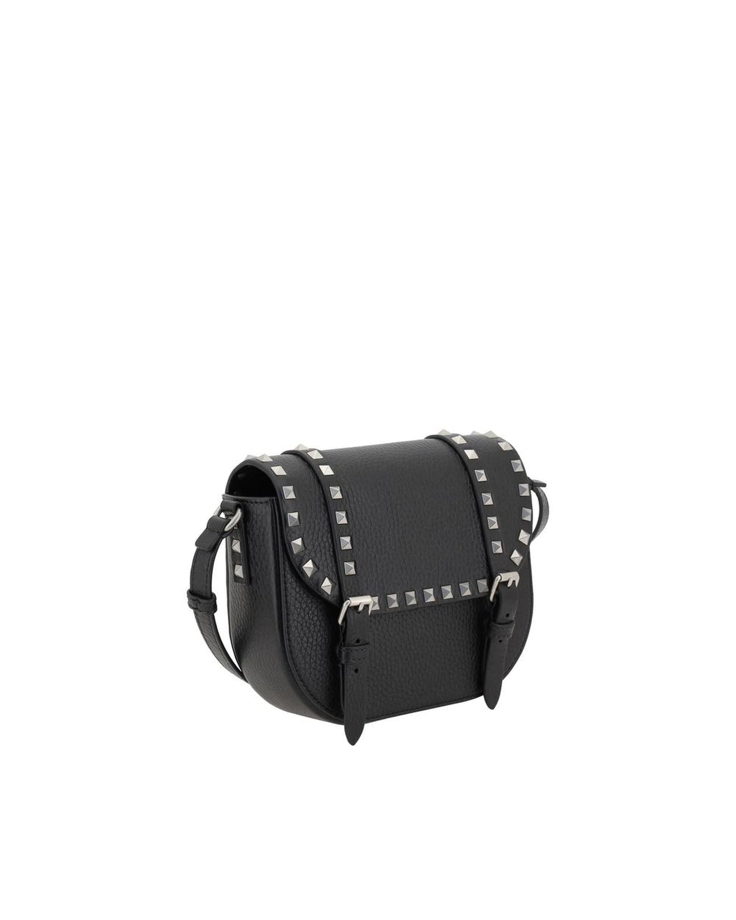 Valentino Garavani Rockstud Crossbody Bag Studded Leather Style Men Black Shoulder Bags