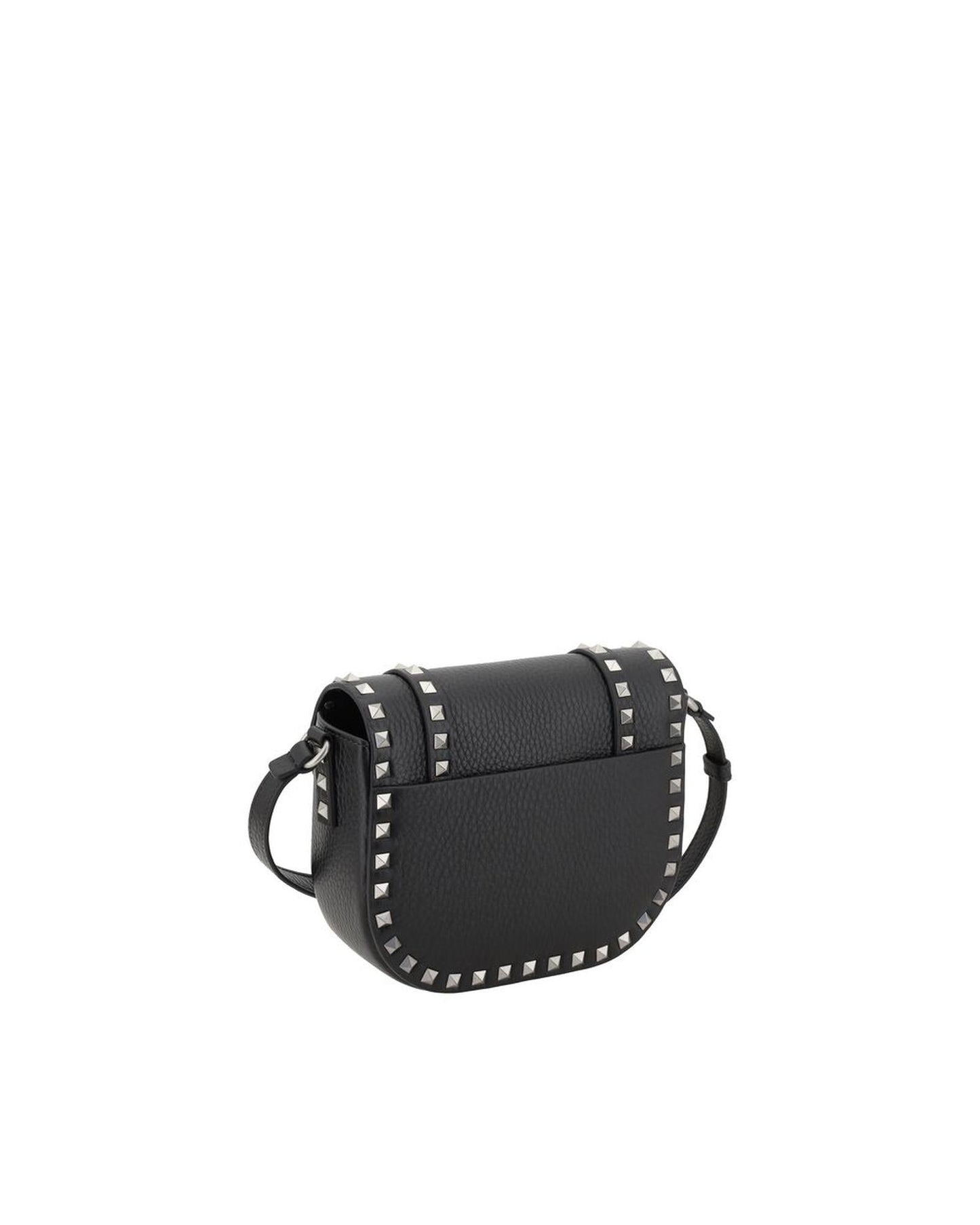 Valentino Garavani Rockstud Crossbody Bag Studded Leather Style Men Black Shoulder Bags