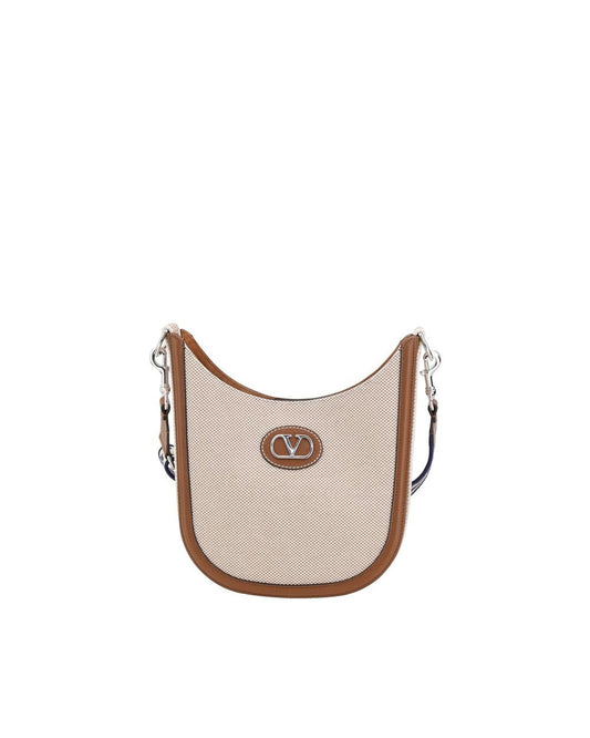 Valentino Garavani Roman Stud Small Half-Moon Bag Men Multicolor Shoulder Bags ONE SIZE Multicolor