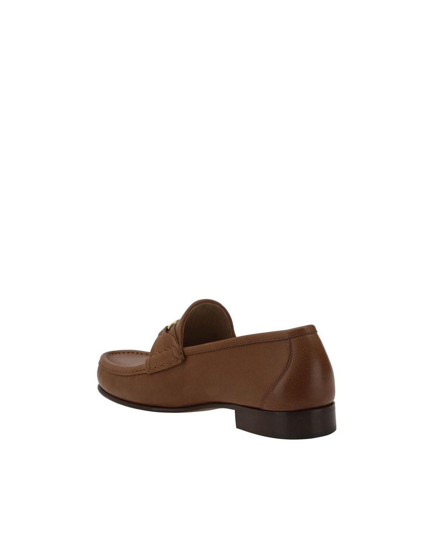Valentino Garavani Rockstud Leather Loafers Men Brown
