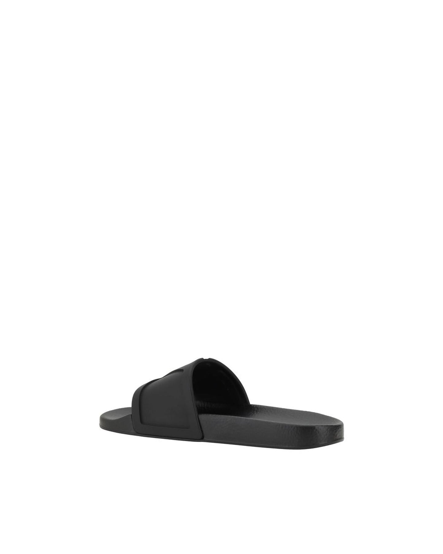 Valentino Garavani Rubber Slides Casual Comfort Men Black Sandals