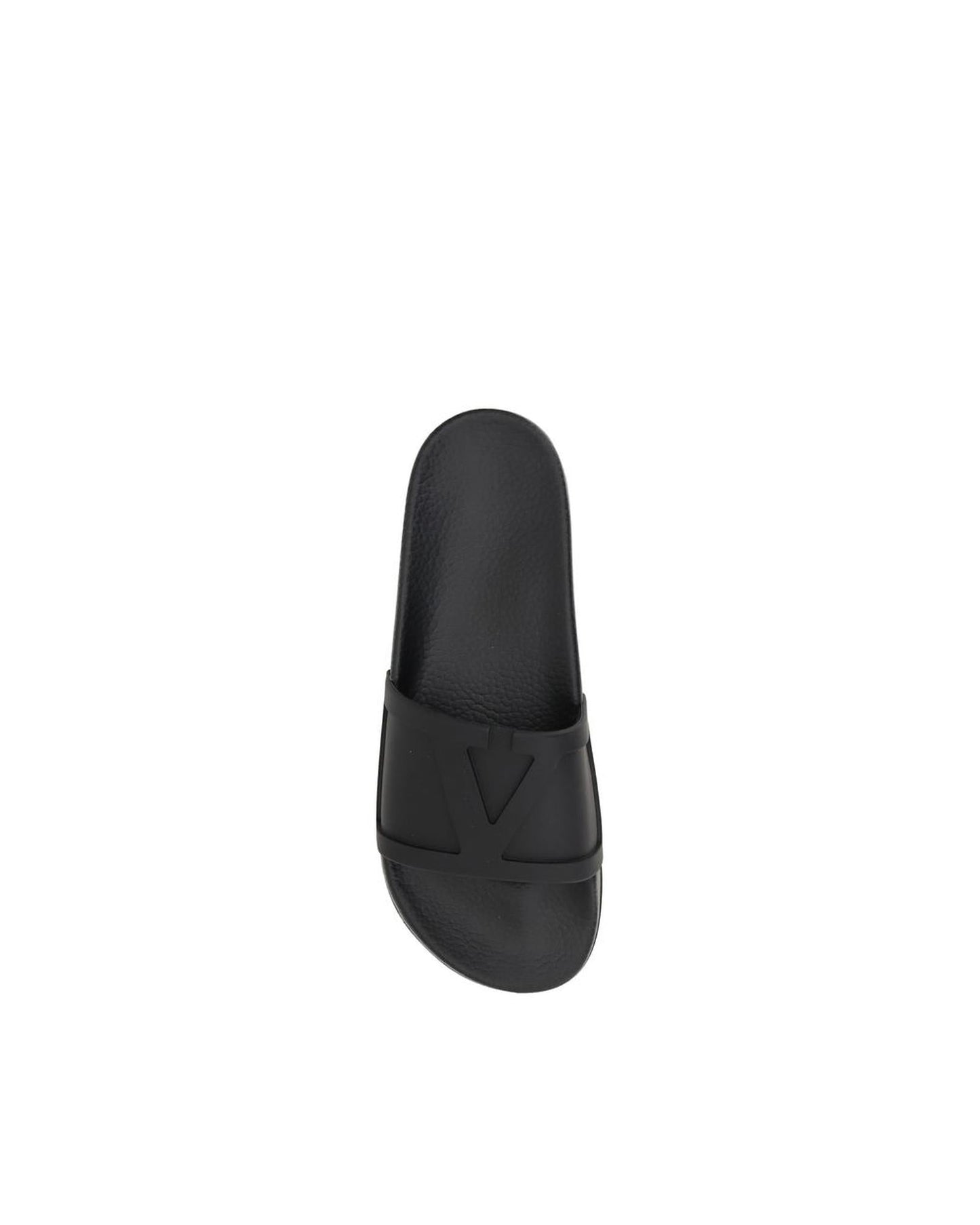 Valentino Garavani Rubber Slides Casual Comfort Men Black Sandals