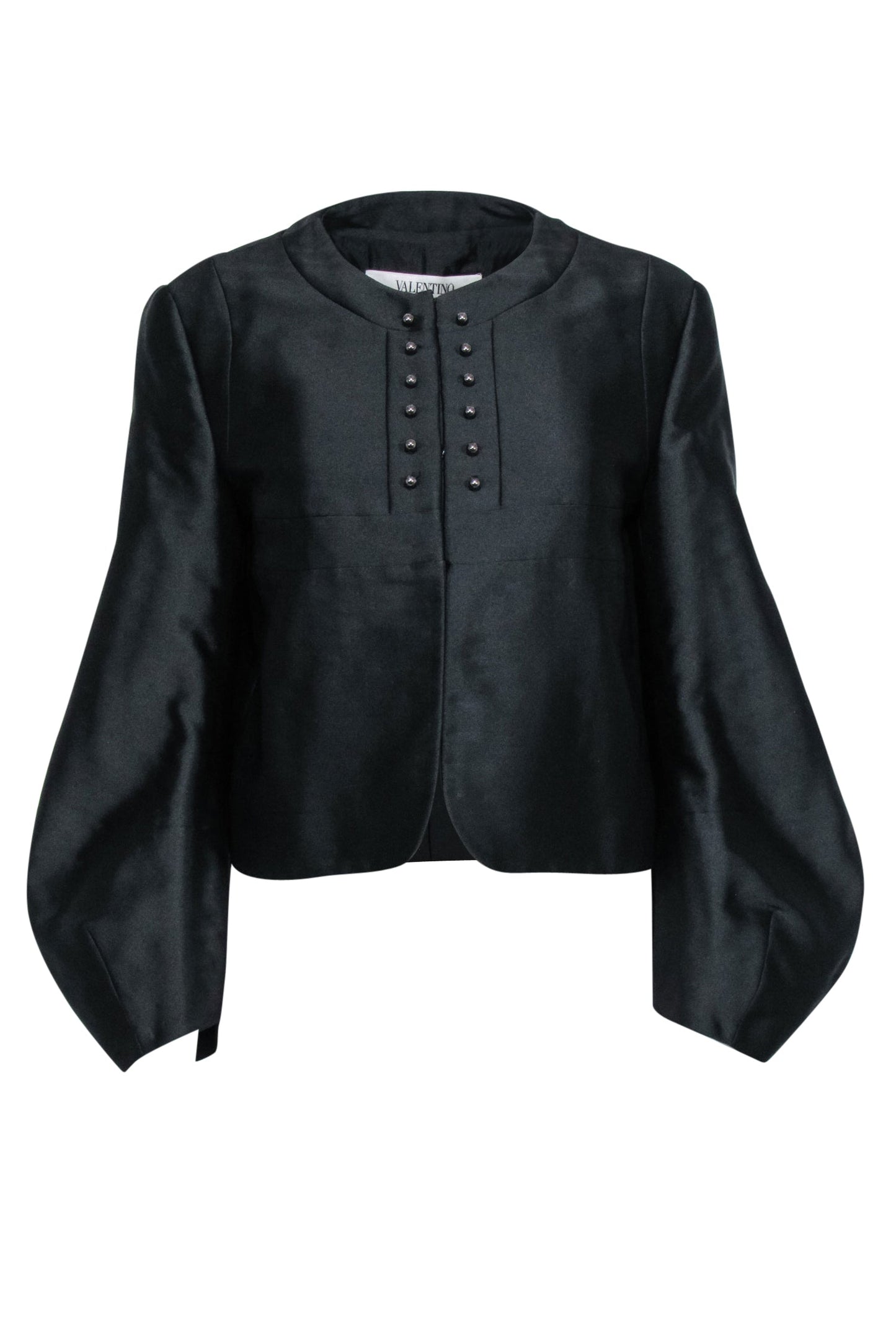 Valentino - Black Bubble Sleeve Bolero Jacket Sz 10