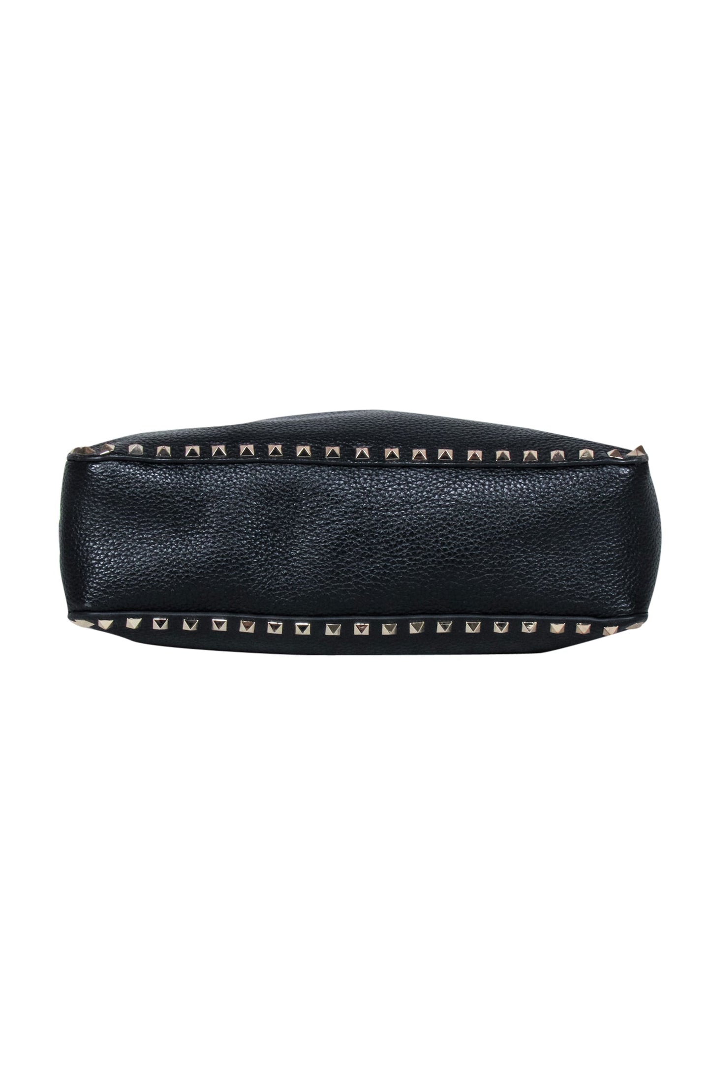 Valentino - Black Pebbled Leather "Rockstud" Crossbody Bag