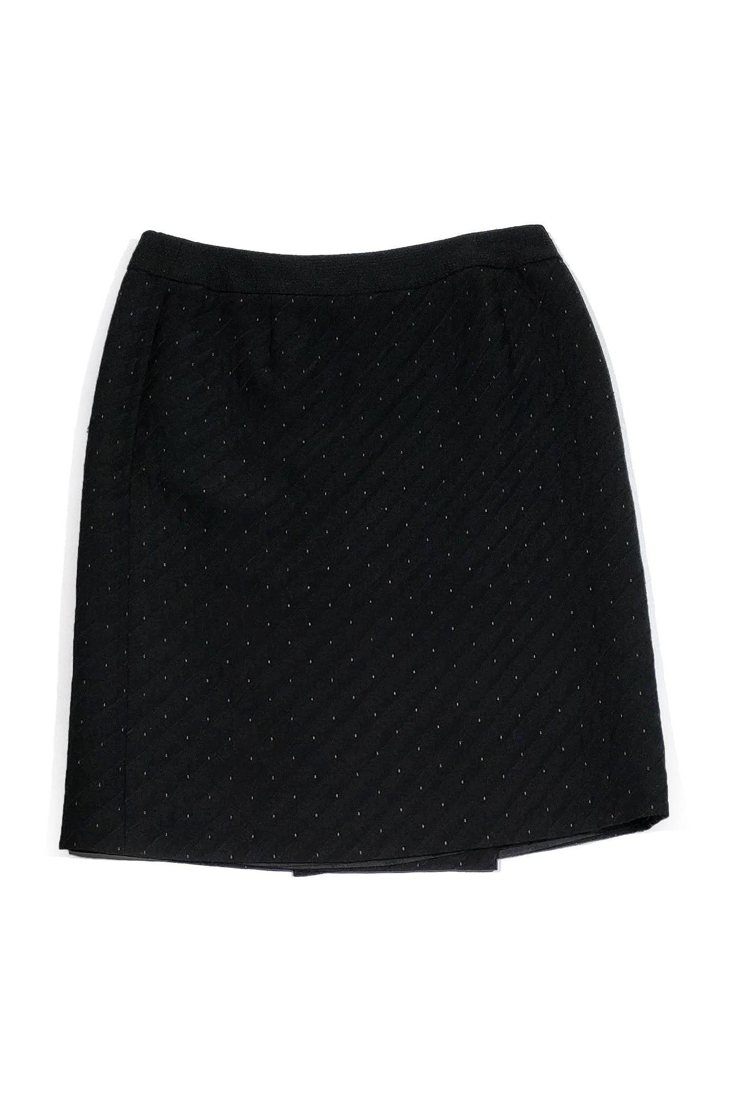 Valentino - Black w/ Pink Threads Skirt Sz 8