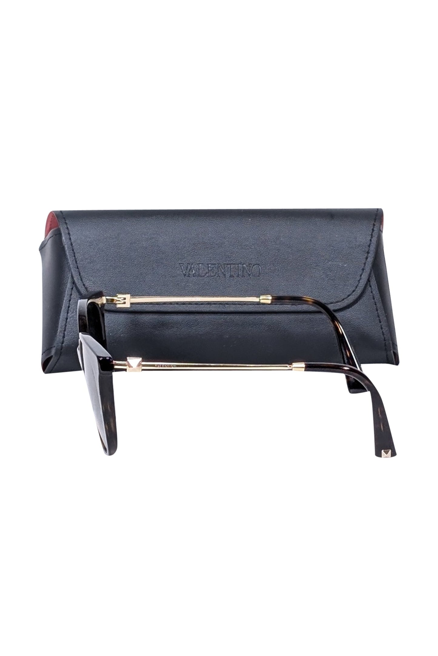 Valentino - Brown Tortoise Round Sunglasses