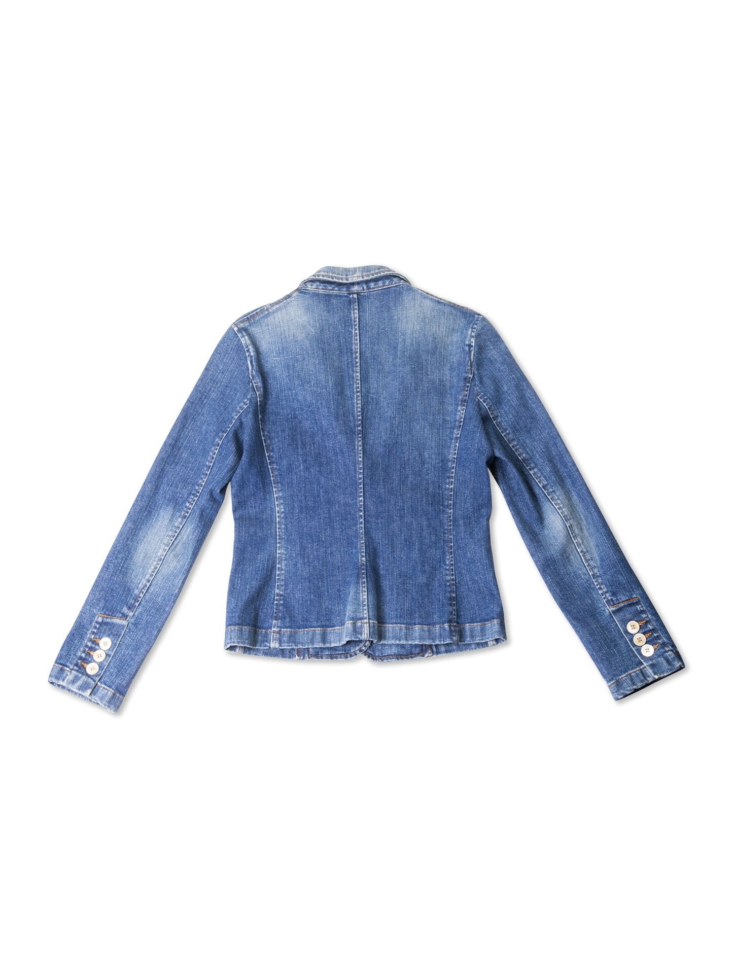 Valentino Denim Lace Fitted Jacket Blue