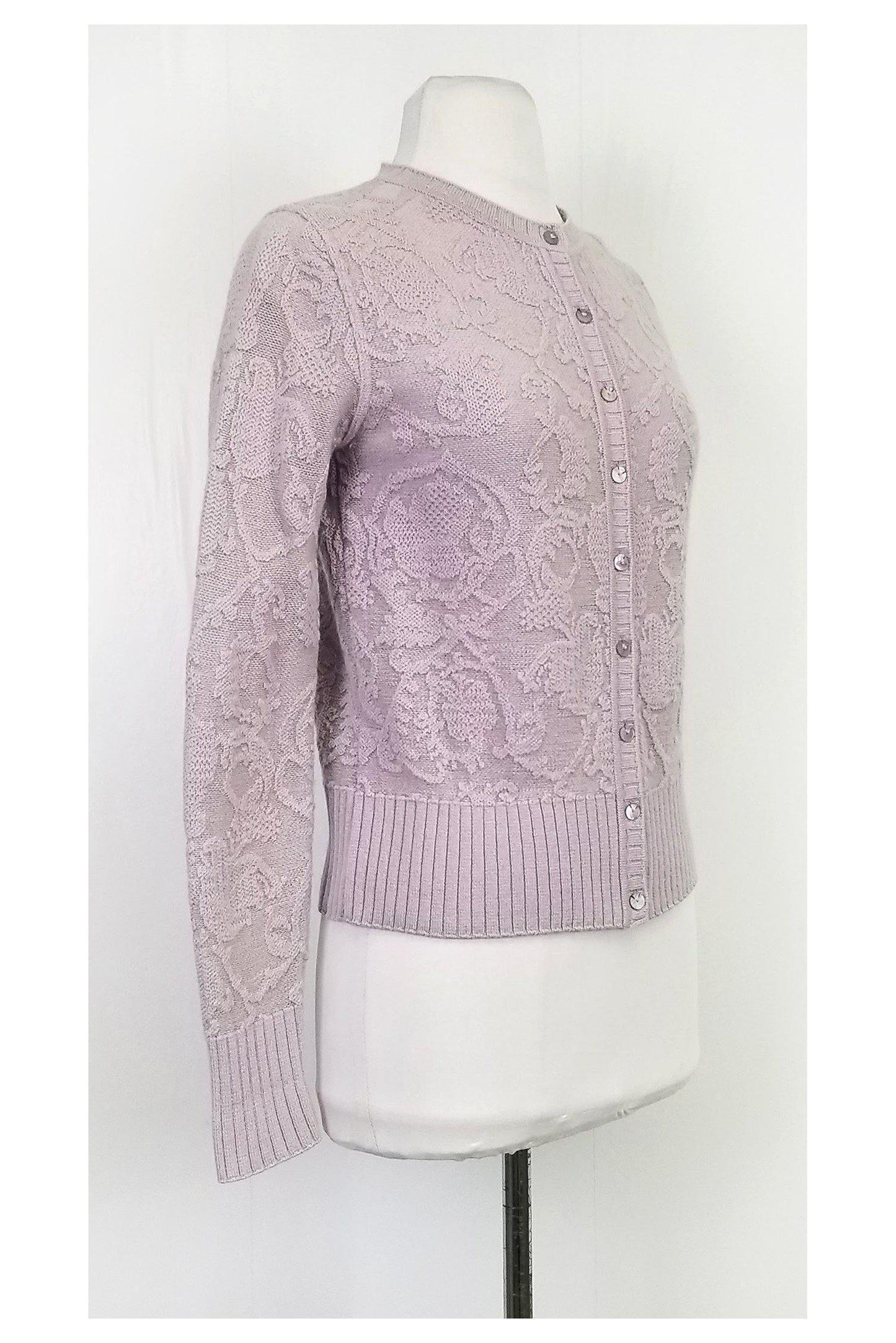 Valentino - Periwinkle Button-Up Cardigan Sz 4