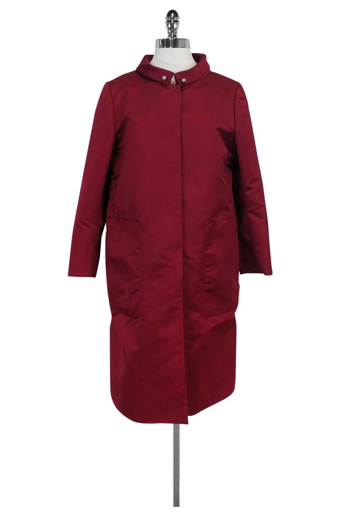 Valentino - Red Satin w/ Pearl Jacket Sz 10