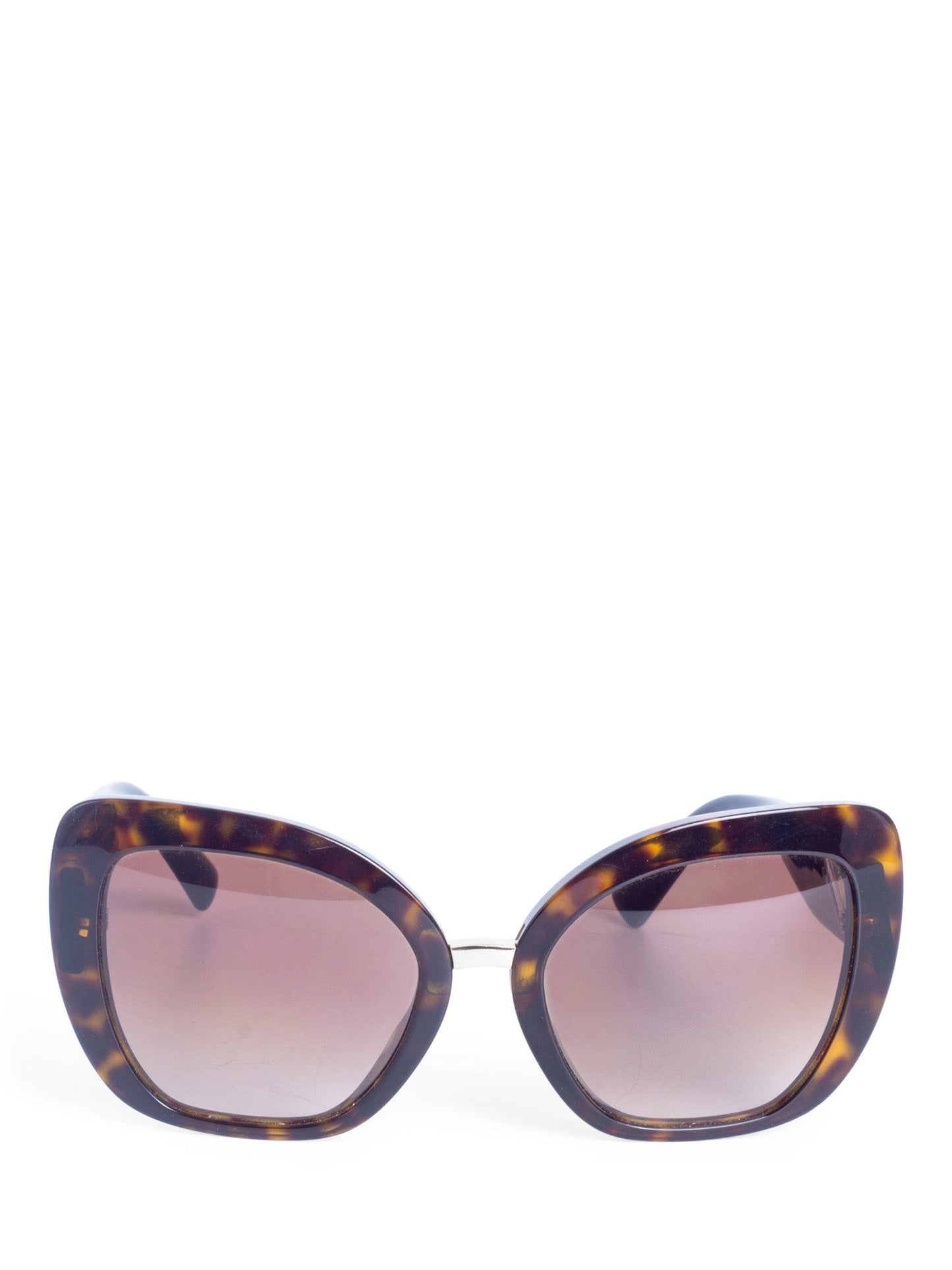 Valentino V Logo Tortoiseshell Cat Eye Sunglasses Brown Blue