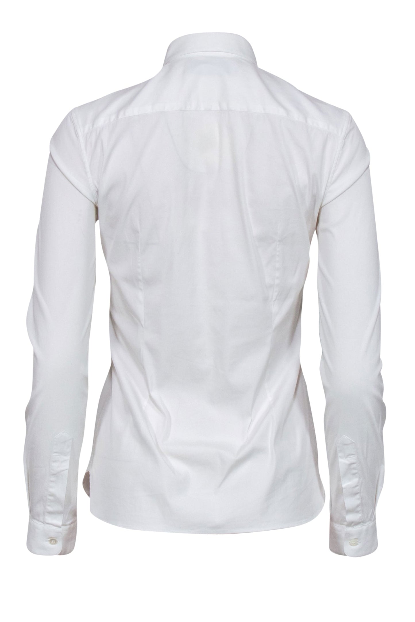 Valentino - White Button-Up Blouse w/ Rosette Sz 4