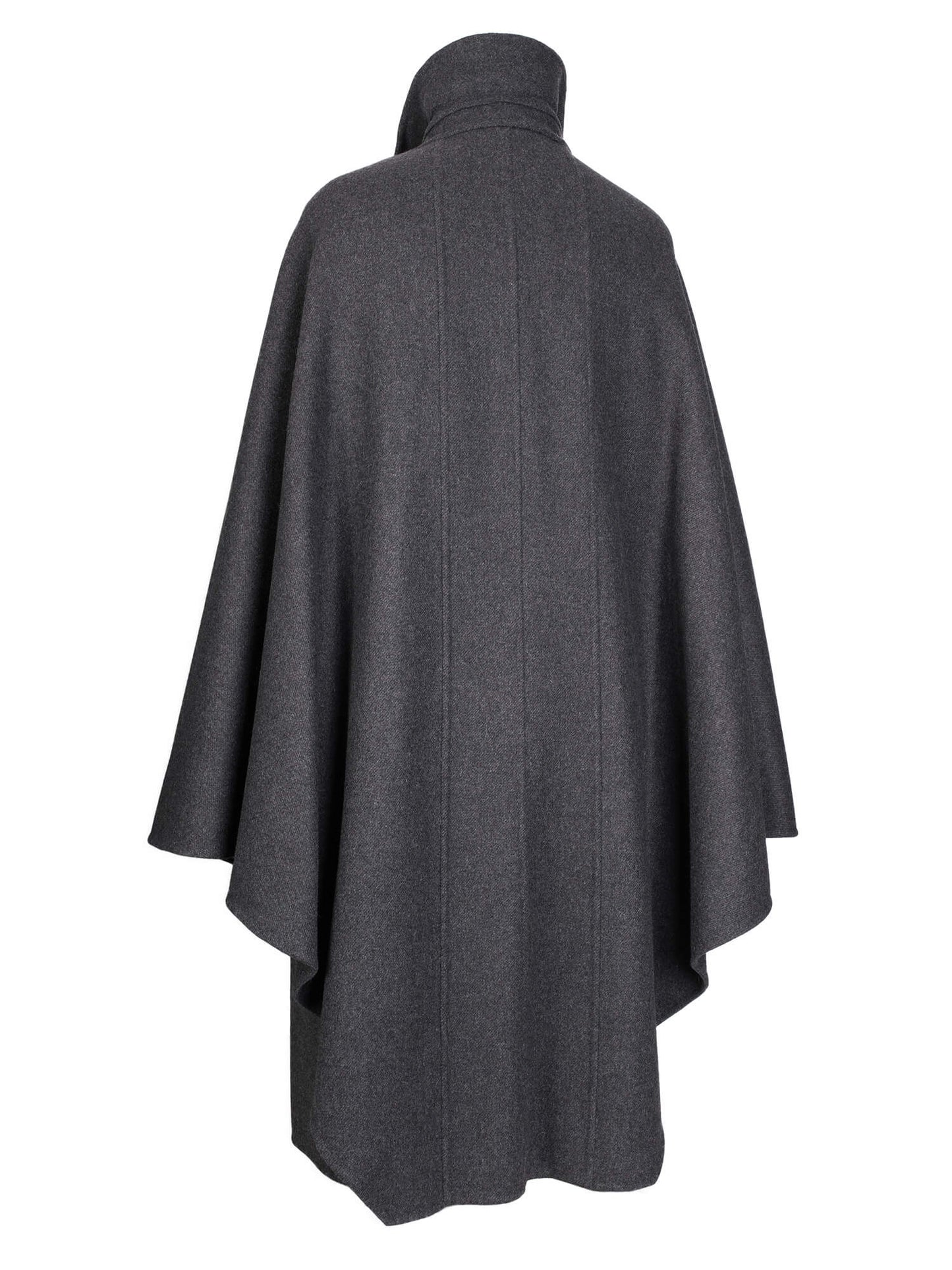 Valentino Wool Cape Coat Grey