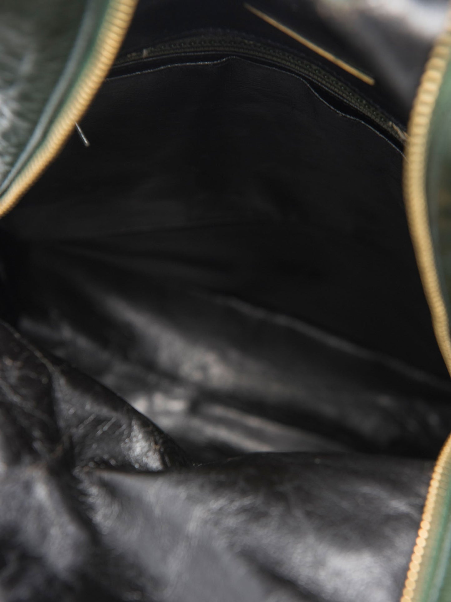 Valentino by Mario Vintage Leather Logo Zippered Hobo Bag with Wallet Green