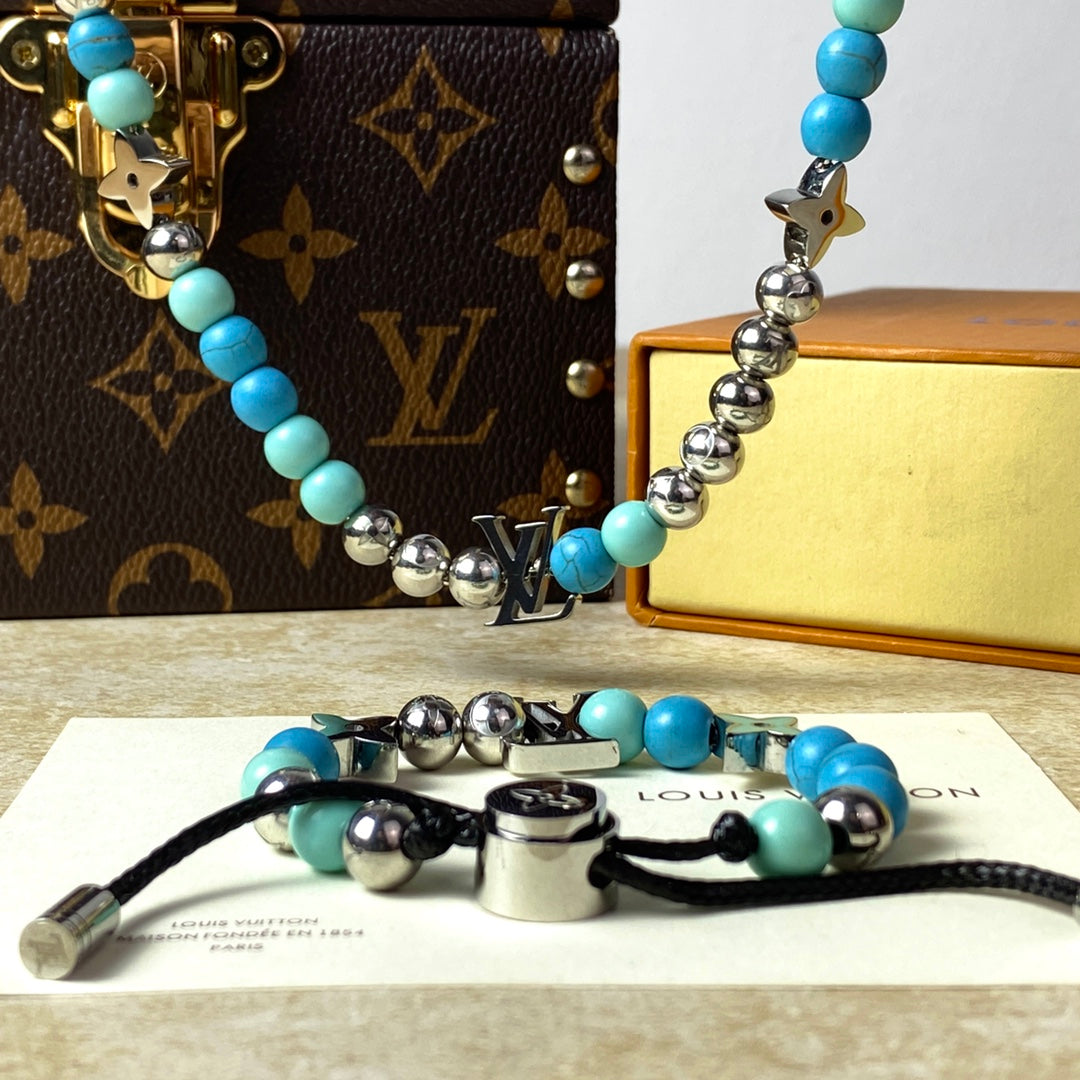 Louis Vuitton BEADS BRACELET CORD RESIN METAL MULTICOLOR