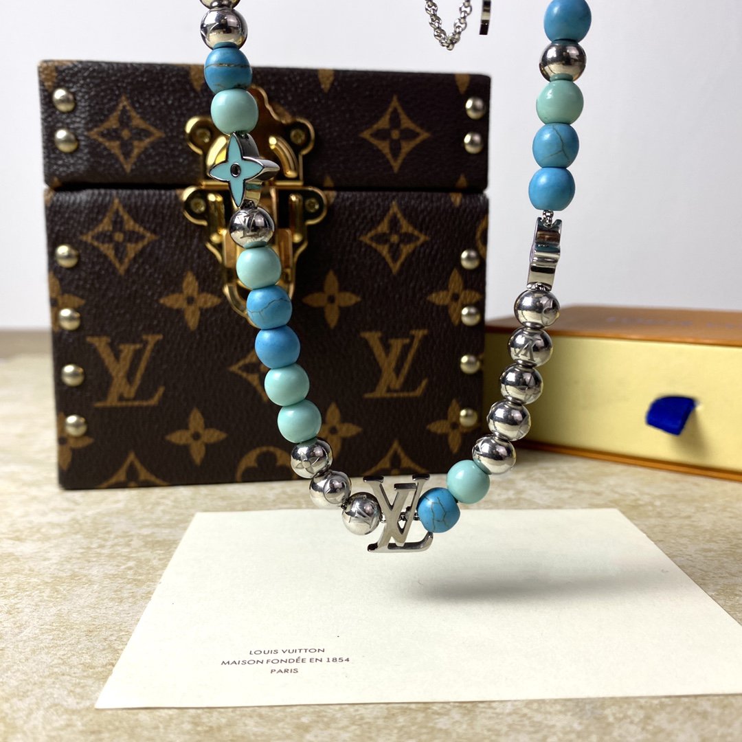 Louis Vuitton BEADS BRACELET CORD RESIN METAL MULTICOLOR