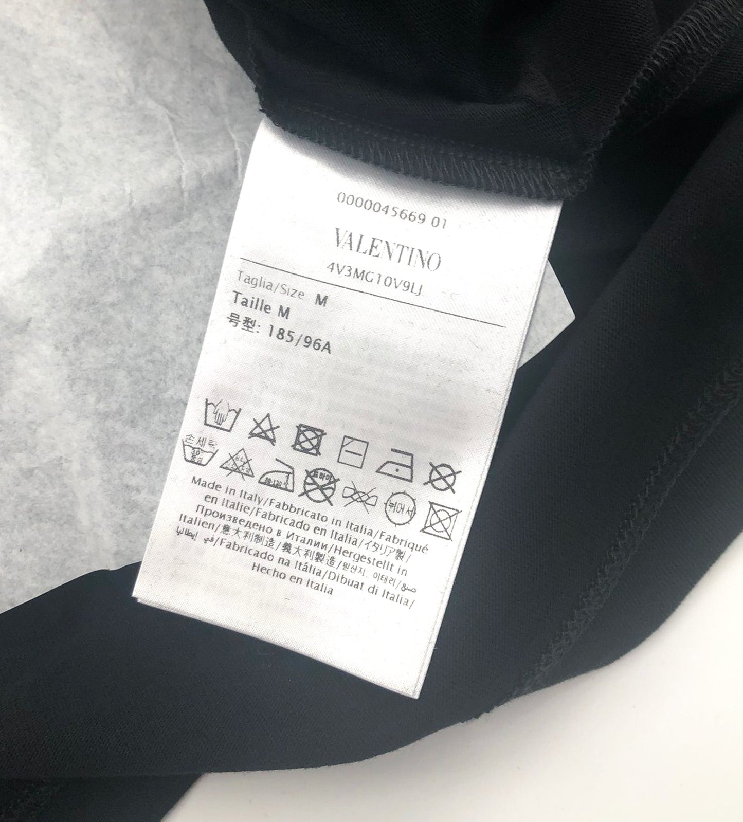 Valentino Black Vlogo Signature Patch T-Shirt