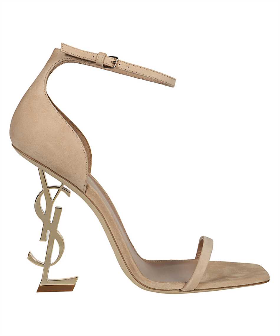 YVES SAINT LAURENT OPYUM SUEDE HEELS SANDALS