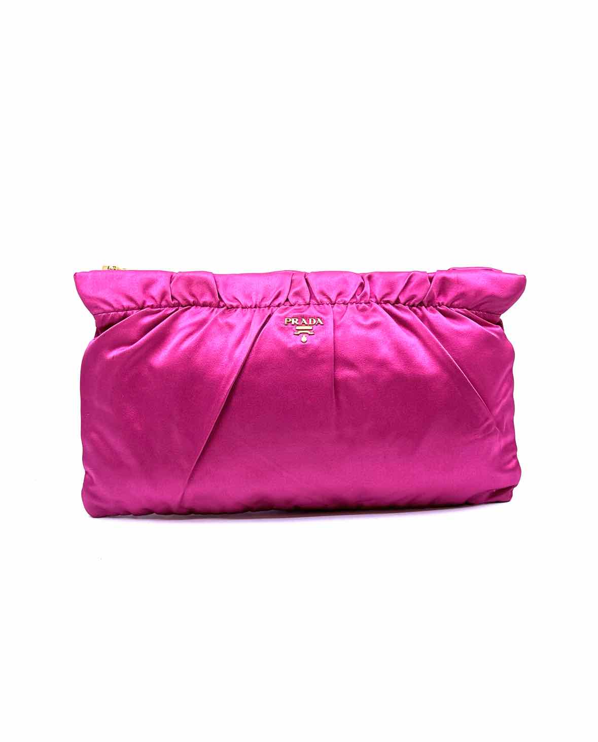 PRADA Pink Satin Clutch