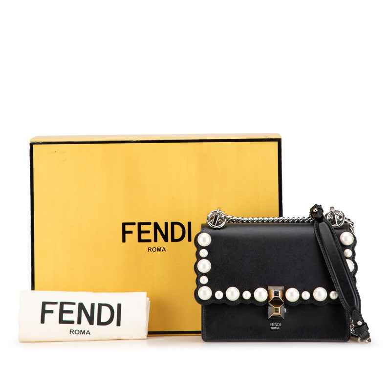 Fendi Kan I Mini Pearl Chain Shoulder Bag 8M0381